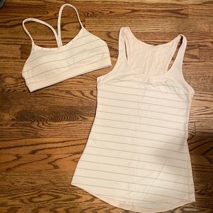 Lululemon tank & bra set